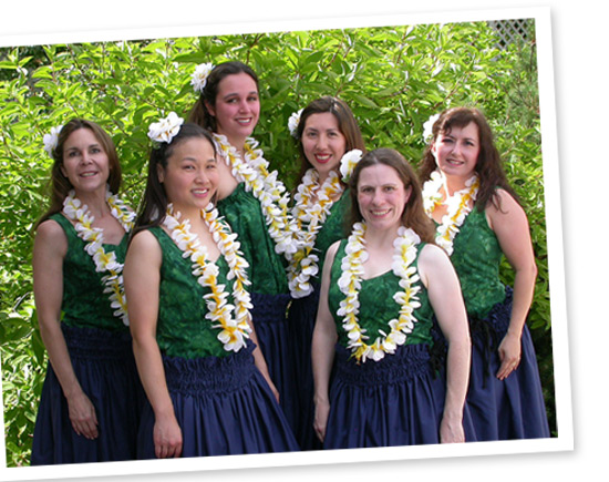 Some of the dancers of Na Mea Hula O Cincinnati, Cincinnati Hula Dancers